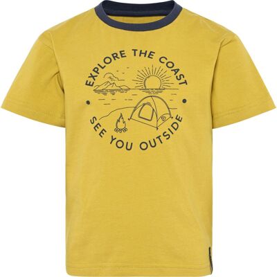 Didriksons Mynta, T-shirt, Junior, Gul 120 Didriksons Mynta, T-shirt, Junior, Gul 120