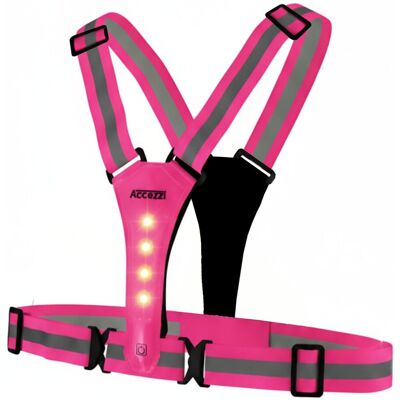 Accezzi LED Reflexväst, Pink Onesize Accezzi LED Reflexväst, Pink Onesize