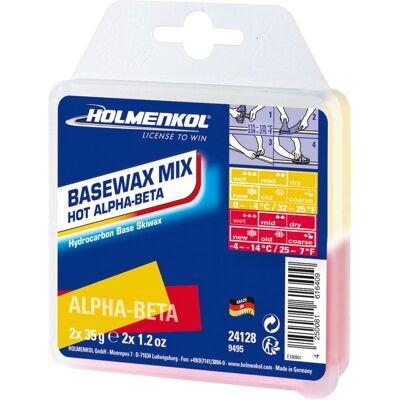 Holmenkol, Basewax Mix, Hot Alpha-Beta 2x35g Holmenkol, Basewax Mix, Hot Alpha-Beta 2x35g
