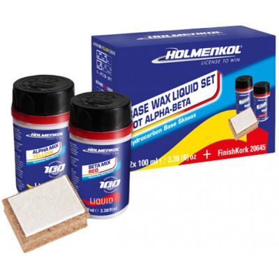 Holmenkol Basic Liquid Set Hot 2x 100ml - skidwaxset Holmenkol Basic Liquid Set Hot 2x 100ml - skidwaxset