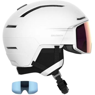 Salomon Driver Prime Sigma Plus, Skidhjälm med Visir, Vit 56-59cm Salomon Driver Prime Sigma Plus, Skidhjälm med Visir, Vit 56-59cm