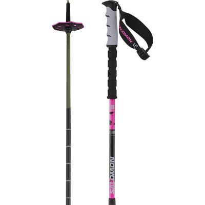 Salomon Steep Pro Vario S3, Skidstavar, Svart/Pink 100-135cm Salomon Steep Pro Vario S3, Skidstavar, Svart/Pink 100-135cm