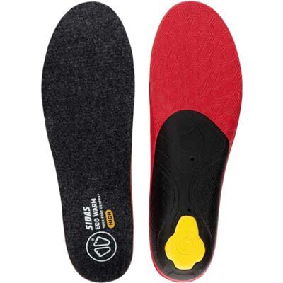 Sidas 3feet Eco Warm High, Innersula, Svart/Röd 44-45 Sidas 3feet Eco Warm High, Innersula, Svart/Röd 44-45