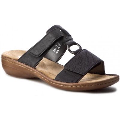 Rieker Slipin sandal Svart 36-42 Rieker Slipin sandal Svart 36-42
