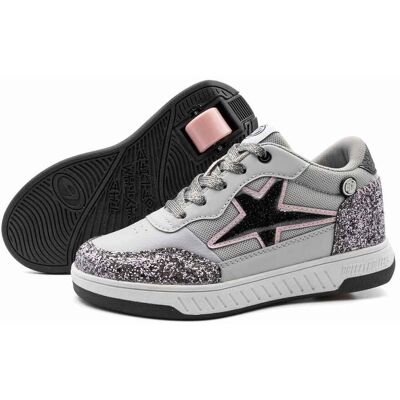 Breezy Rollers Rullskor Silver Star Grey Breezy Rollers Rullskor Silver Star Grey