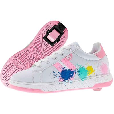 Breezy Rollers Rullskor Splash Vit/rosa Breezy Rollers Rullskor Splash Vit/rosa