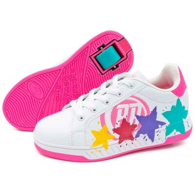 Breezy Rollers Rullskor Splash Vit/rosa Breezy Rollers Rullskor Splash Vit/rosa