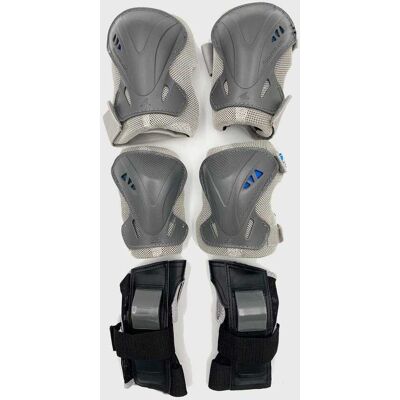 Rollerblade Skyddssats 3-pack Grå/Blå Rollerblade Skyddssats 3-pack Grå/Blå