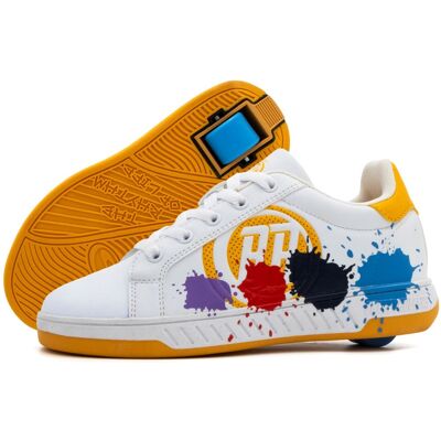 Breezy Rollers Rullskor Splash Vit/Gul Breezy Rollers Rullskor Splash Vit/Gul