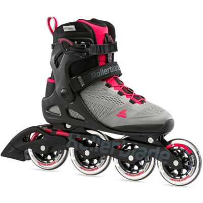 Rollerblade Macroblade Inline Rullskridsko dam 90 mm Grå/Rosa Rollerblade Macroblade Inline Rullskridsko dam 90 mm Grå/Rosa