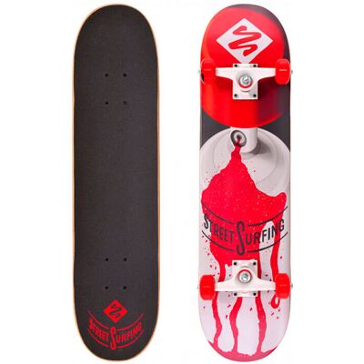 Kanon 7,75'' skateboard - ABEC 7 - Street skateboard - Vit/Red Kanon 7,75'' skateboard - ABEC 7 - Street skateboard - Vit/Red