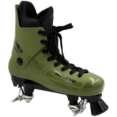 Supreme Rollers Supreme Turbo 33 Nylon Side-by-Side Rullskridskor Armygrön (endast känga och chassi) Supreme Rollers Supreme Turbo 33 Nylon Side-by-Side Rullskridskor Armygrön (endast känga och chassi)