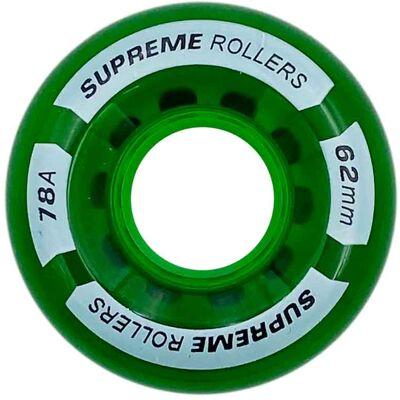 Supreme Rollers Quad Wheels 62mm/78A Grön 4-Pack Supreme Rollers Quad Wheels 62mm/78A Grön 4-Pack