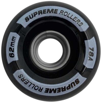 Supreme Rollers Side By Side Hjul 62mm/78A Svart 4-Pack Supreme Rollers Side By Side Hjul 62mm/78A Svart 4-Pack