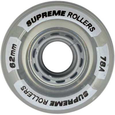 Supreme Rollers Side By Side Hjul 62mm/78A Klar 4-Pack Supreme Rollers Side By Side Hjul 62mm/78A Klar 4-Pack