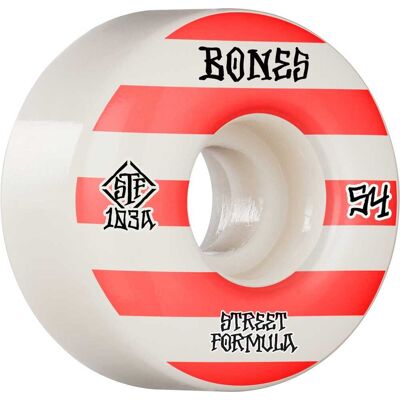 Bones Skateboard Hjul V4 Wide 54mm Vita Bones Skateboard Hjul V4 Wide 54mm Vita