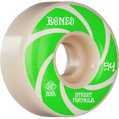 Bones Skateboard Hjul - Vit, Grön, 54mm, 99A, V1 Standard 4-Pack Bones Skateboard Hjul - Vit, Grön, 54mm, 99A, V1 Standard 4-Pack
