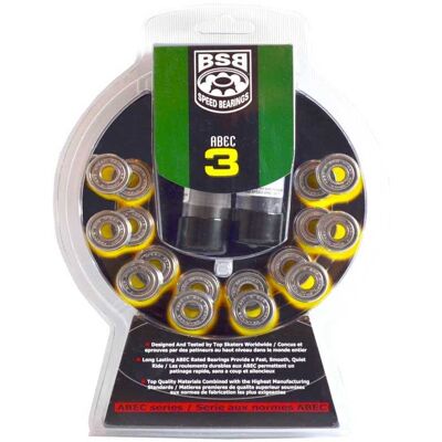 Supreme Rollers BSB Kullager ABEC 3 - 16 pcs Supreme Rollers BSB Kullager ABEC 3 - 16 pcs