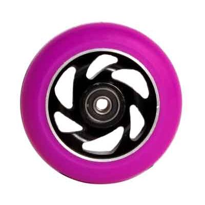 GRIT 100mm Scooter Wheel Alu Black/Purple PU, 2-pack GRIT 100mm Scooter Wheel Alu Black/Purple PU, 2-pack