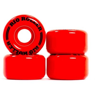 Rio Roller Coaster Rullskatehjul Röd - 62mm/82a - Hjulen för Inline Skate Rio Roller Coaster Rullskatehjul Röd - 62mm/82a - Hjulen för Inline Skate