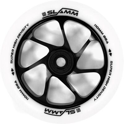 Slamm 110MM Team Wheel Vit/Svart 1 del Slamm 110MM Team Wheel Vit/Svart 1 del