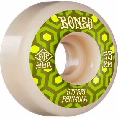 Bones V1 Standard 99a 53mm Vita skateboardhjul - Skateboard Wheels Bones V1 Standard 99a 53mm Vita skateboardhjul - Skateboard Wheels