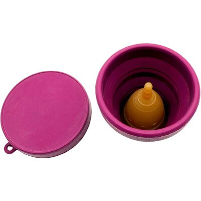 FAIR SQUARED - Period Cup vikbar lagring - lila FAIR SQUARED - Period Cup vikbar lagring - lila