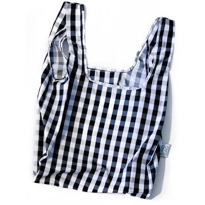 KIND BAG - Shoppingkasse Gingham Black & White, Medium KIND BAG - Shoppingkasse Gingham Black & White, Medium