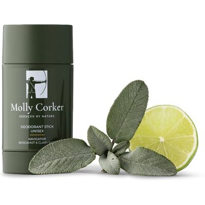 Molly Corker - Natural deodorant stick - Bergamot Clary Sage - Navigator Molly Corker - Natural deodorant stick - Bergamot Clary Sage - Navigator