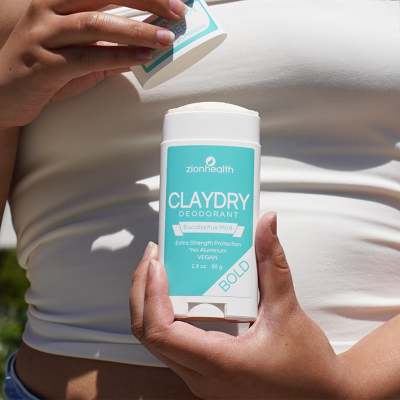 zionhealth - Bio Claydry deodorant - Eucalyptus mint zionhealth - Bio Claydry deodorant - Eucalyptus mint
