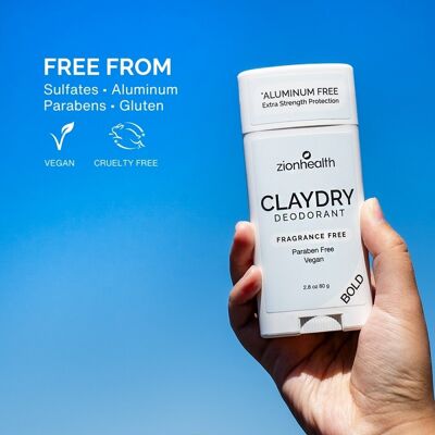 zionhealth - Bio Claydry deodorant - fragrance free zionhealth - Bio Claydry deodorant - fragrance free