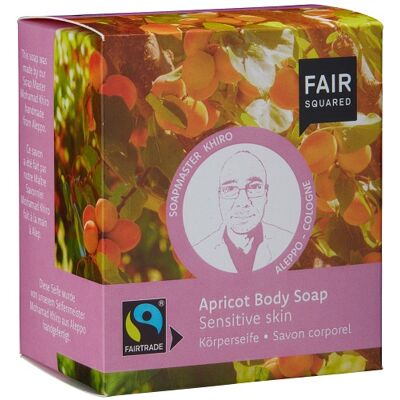 FAIR SQUARED - Ekologisk tvålstång aprikos kropp för känslig hud FAIR SQUARED - Ekologisk tvålstång aprikos kropp för känslig hud