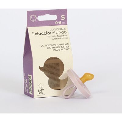 BABY POP - Anatomisk napp i naturgummi - 0-6m - lila BABY POP - Anatomisk napp i naturgummi - 0-6m - lila