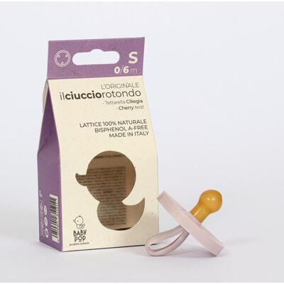 BABY POP - Rund napp i naturgummi - 0-6m - lila BABY POP - Rund napp i naturgummi - 0-6m - lila
