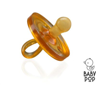 BABY POP - Rund napp i naturgummi - 0-6m BABY POP - Rund napp i naturgummi - 0-6m