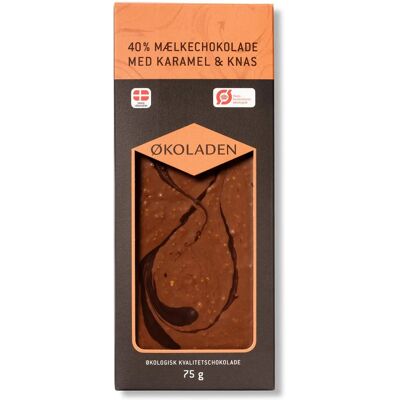 ØKOLADEN - Ekologisk mjölkchoklad - Karamell & Crunch ØKOLADEN - Ekologisk mjölkchoklad - Karamell & Crunch