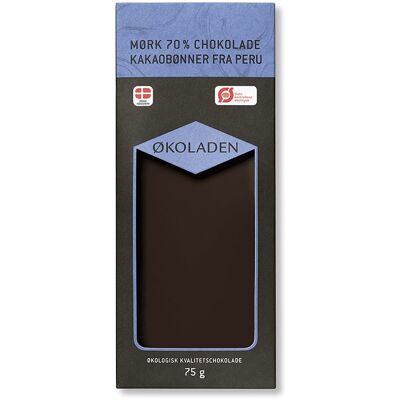 ØKOLADEN - Ekologisk mörk 70% choklad ØKOLADEN - Ekologisk mörk 70% choklad