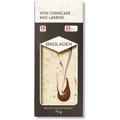 ØKOLADEN - Ekologisk vit choklad - lakrits ØKOLADEN - Ekologisk vit choklad - lakrits
