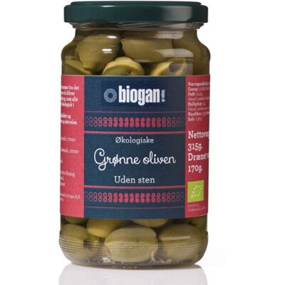 biogan bigan - Ekologiska gröna oliver - urkärnade biogan bigan - Ekologiska gröna oliver - urkärnade