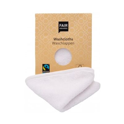 FAIR SQUARED - 2-pack ekologiska tvättlappar FAIR SQUARED - 2-pack ekologiska tvättlappar