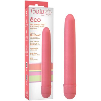 Blush Gaia ECO Korall 17,5cm Unisex Anal Vattentät Vibrator - Sexleksak Blush Gaia ECO Korall 17,5cm Unisex Anal Vattentät Vibrator - Sexleksak