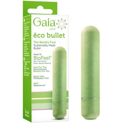 Gaia ECO Bullet Vibrator - Grön - Vattentät - 7.9cm Gaia ECO Bullet Vibrator - Grön - Vattentät - 7.9cm
