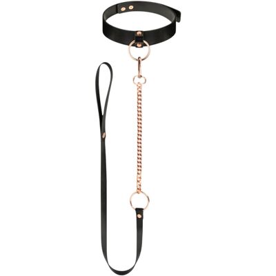 Rosy Gold Modell - Collier avec Laisse - Noir - Collier Rosy Gold Modell - Collier avec Laisse - Noir - Collier