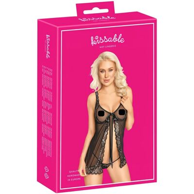 Kissable Kyssbar - Öppen Babydoll (Svart) Kissable Kyssbar - Öppen Babydoll (Svart)