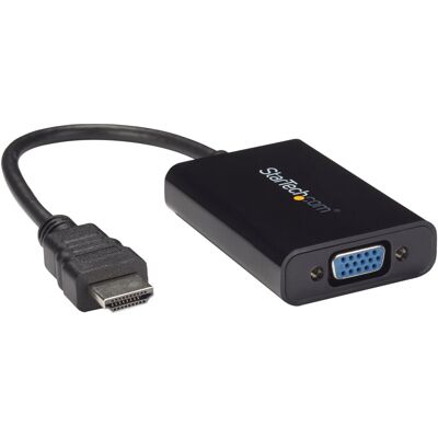 StarTech.com HDMI till VGA-videoadapter med audio för stationär/bärbar dator/Ultrabook - 1920x1080 - videokort - HDMI/VG... StarTech.com HDMI till VGA-videoadapter med audio för stationär/bärbar dator/Ultrabook - 1920x1080 - videokort - HDMI/VG...