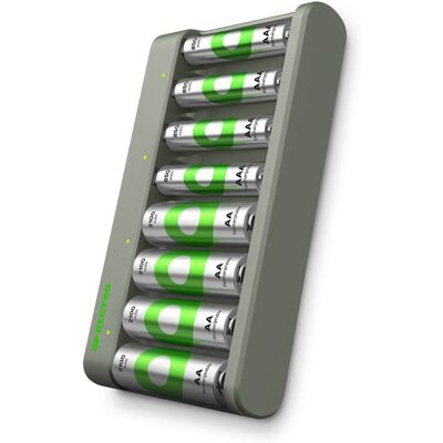 GP Econ Charger E821 8-slot 4xAA 2100mAh + 4xAAA 850mah GP Econ Charger E821 8-slot 4xAA 2100mAh + 4xAAA 850mah