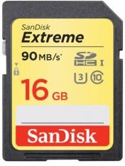 SanDisk Minneskort Secure Digital 16GB SDHC Extreme