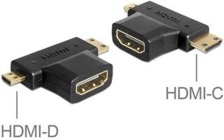 DELOCK HDMI hona - mini & micro HDMI adapter