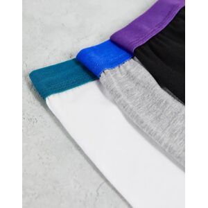 New Look – Flerfärgade trunks med kontrasterande midjeband-Flera XL