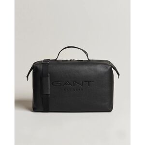 GANT Leather Weekendbag Black